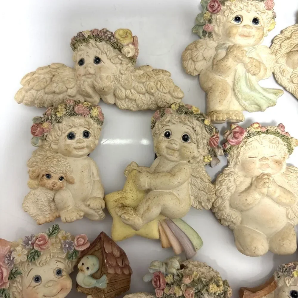 Lot of 16 Vintage Dreamsicles Cherub Angel Magnets